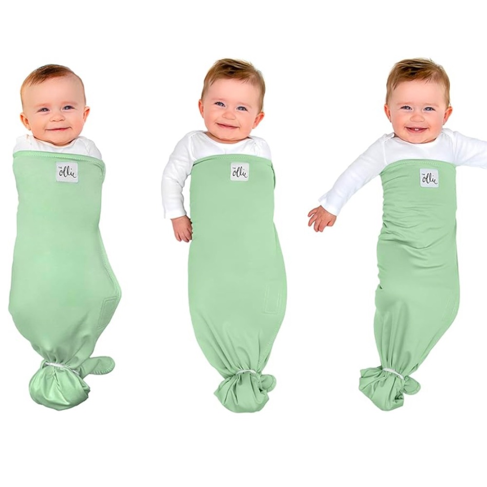 Ollie Swaddle in Meadow Green (One Size)